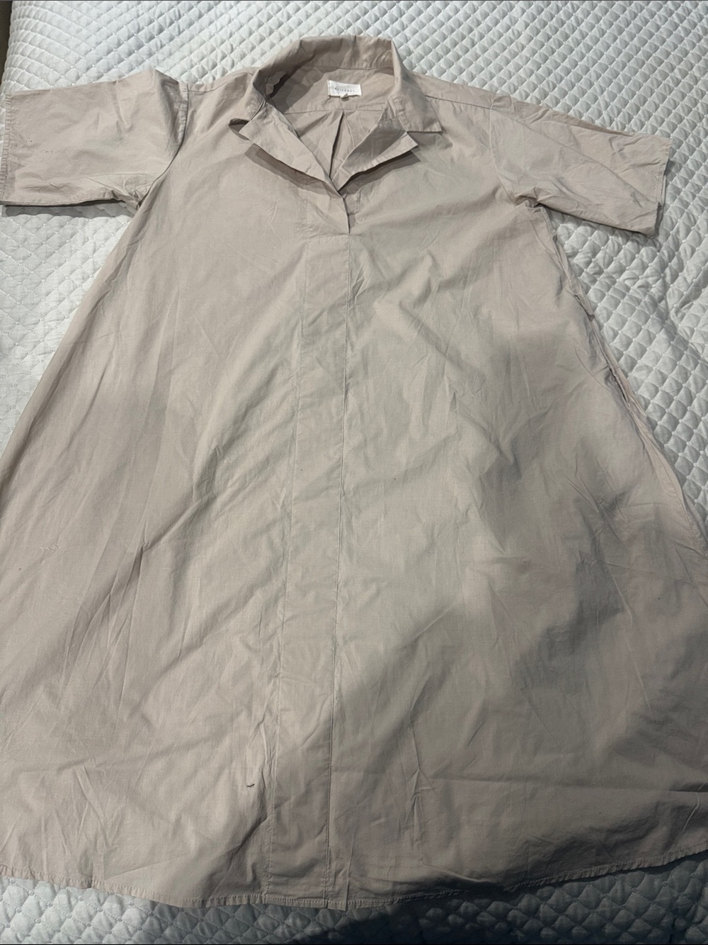 MELLODAY Women's Shirt Dress in Beige Taupe